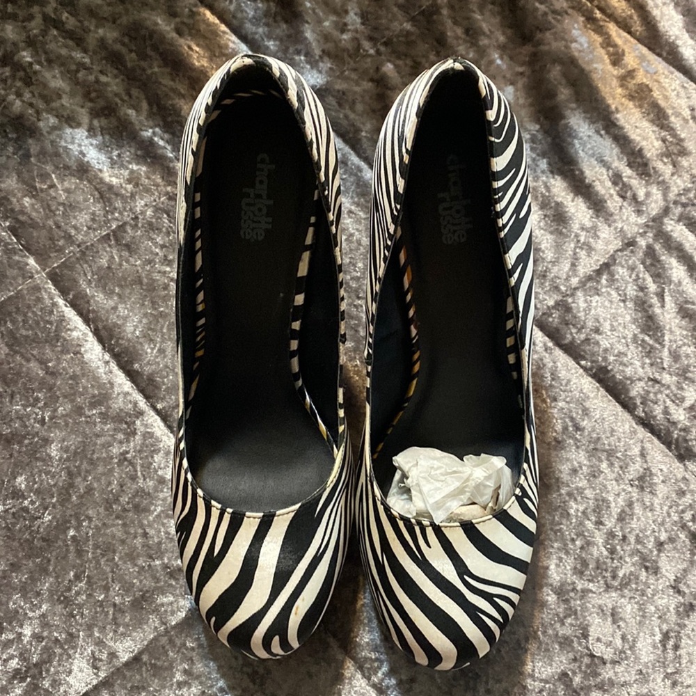 Charlotte Russe Klarisa zebra print, wmns 9